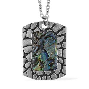 Abalone Shell Pendant Necklace 18 Inches